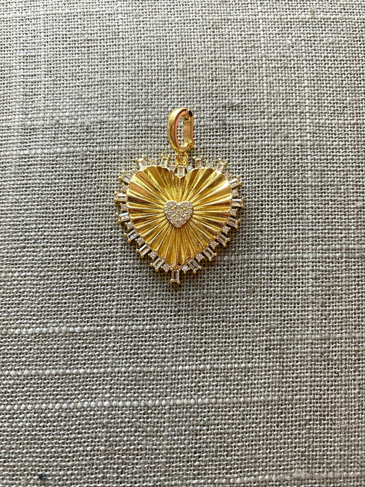 Bling Heart Charm