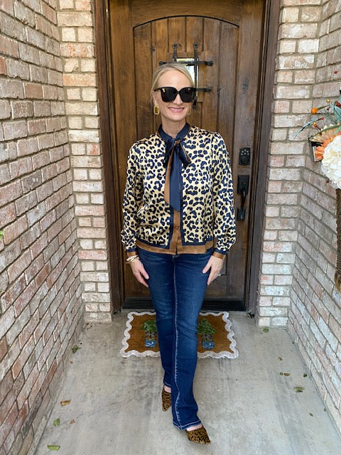 Classy Leopard  Blouse