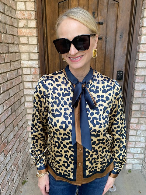 Classy Leopard  Blouse