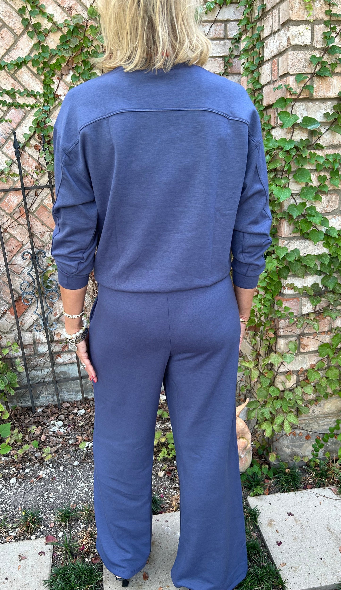 Brianna Blue Scuba Lounge Set