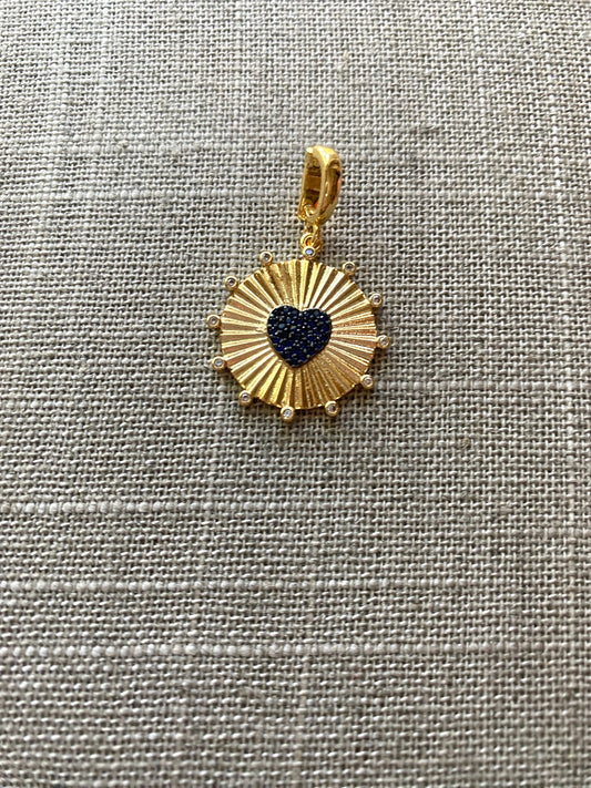Blue Heart Medallion