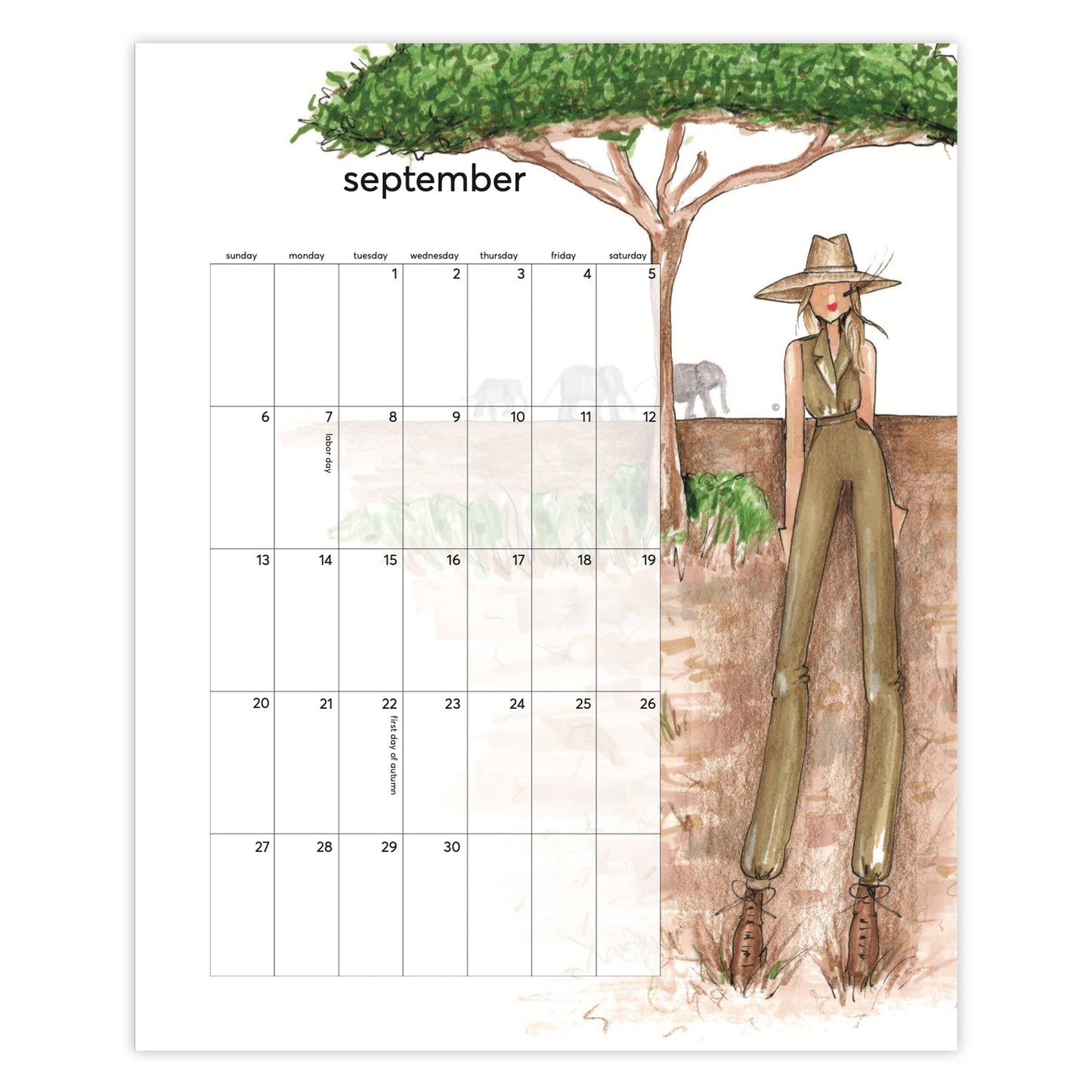 Fashionista 2026 Wall Calendar