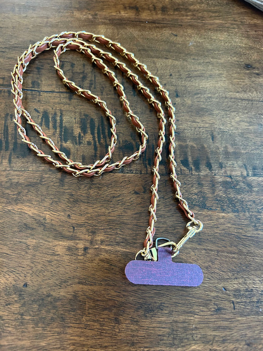 Cognac Phone Strap