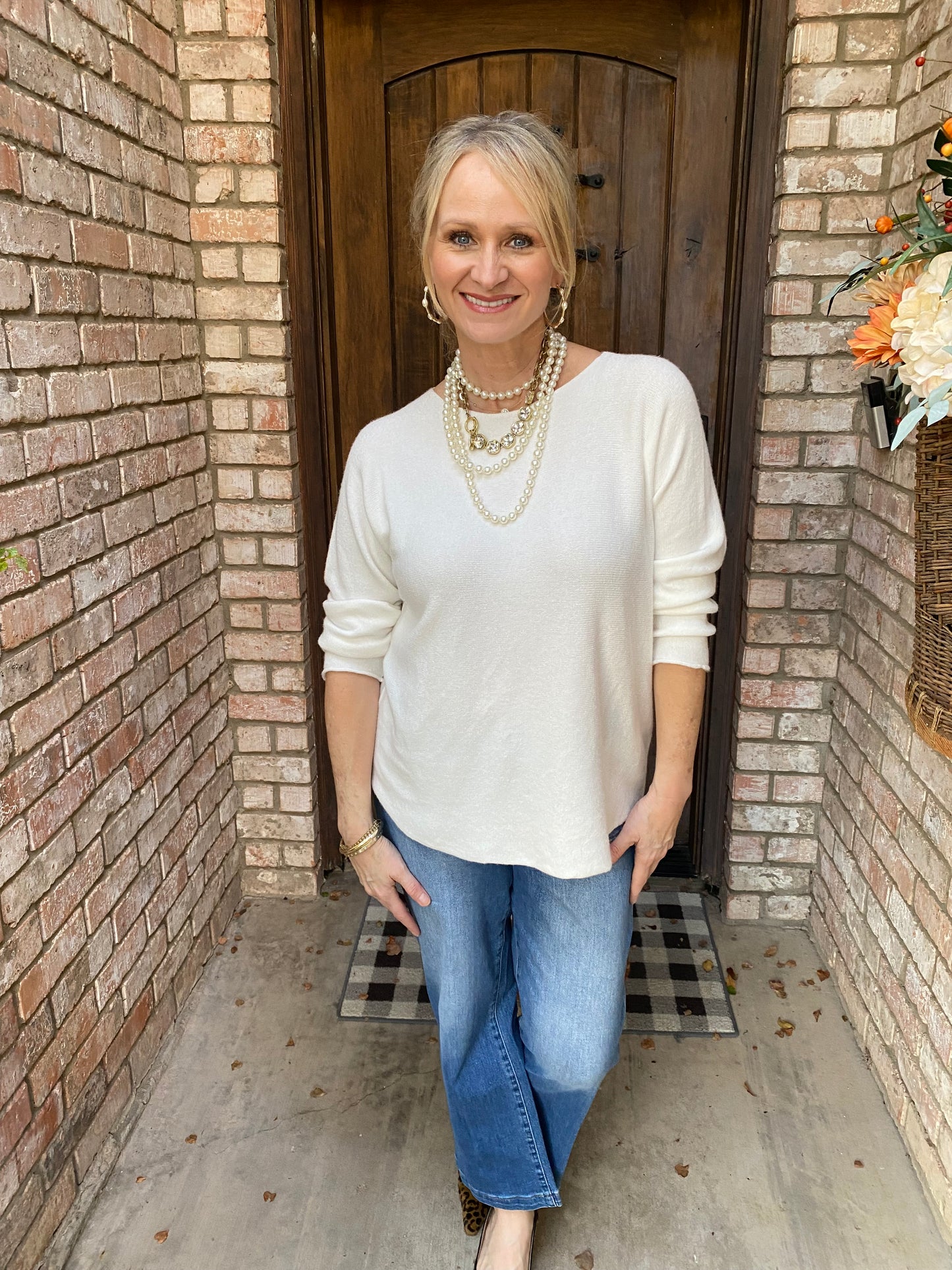 Soft Italian Sweater- Off White