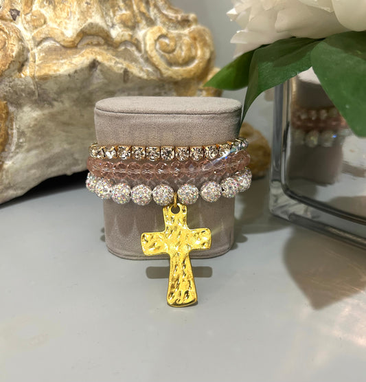 Sparkle in Faith Bracelet Stack