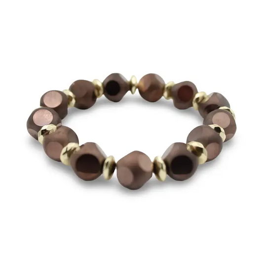 Sparkle Hour Bracelet, Espresso