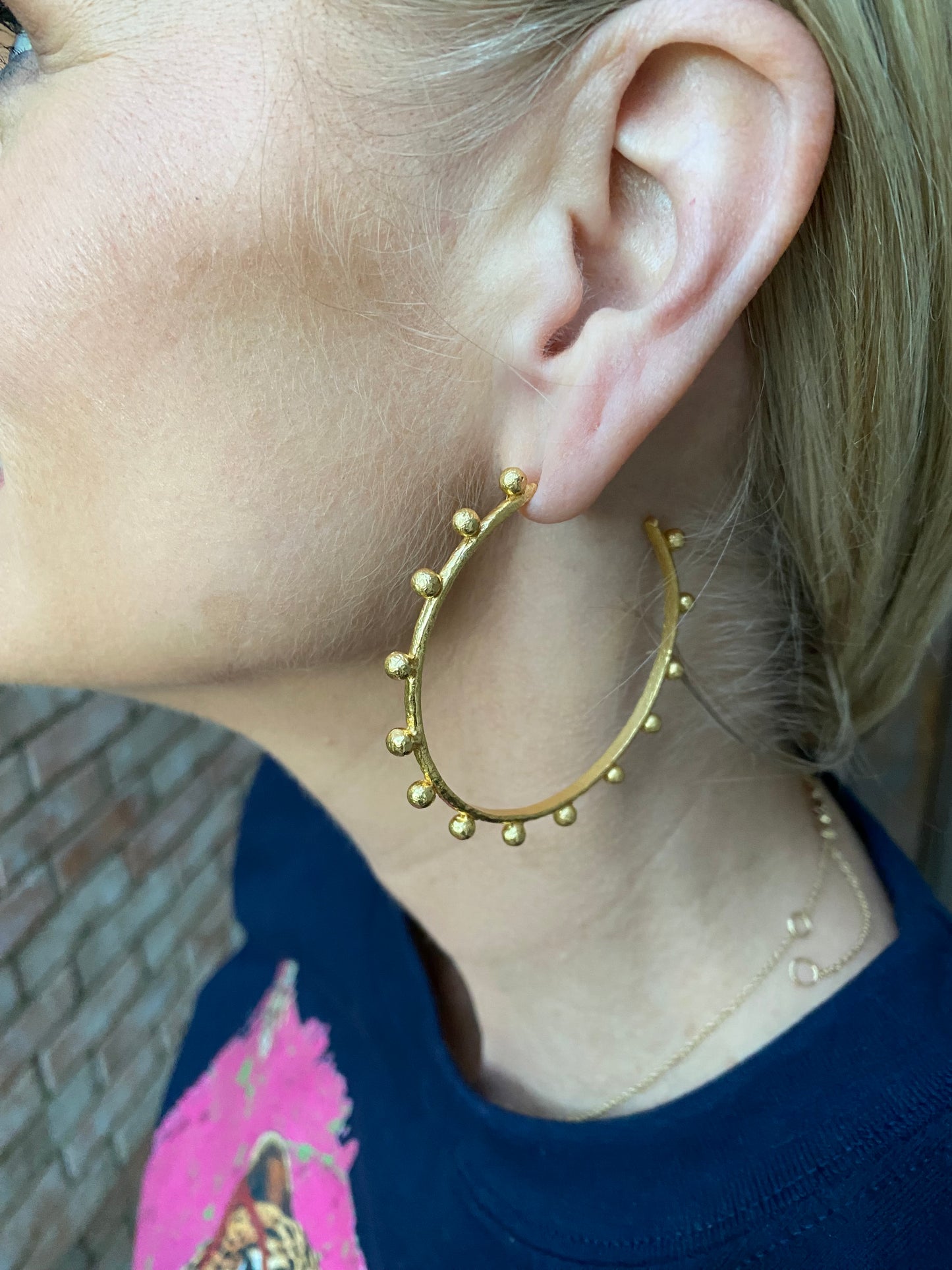Goddess Gold Hoop Earring