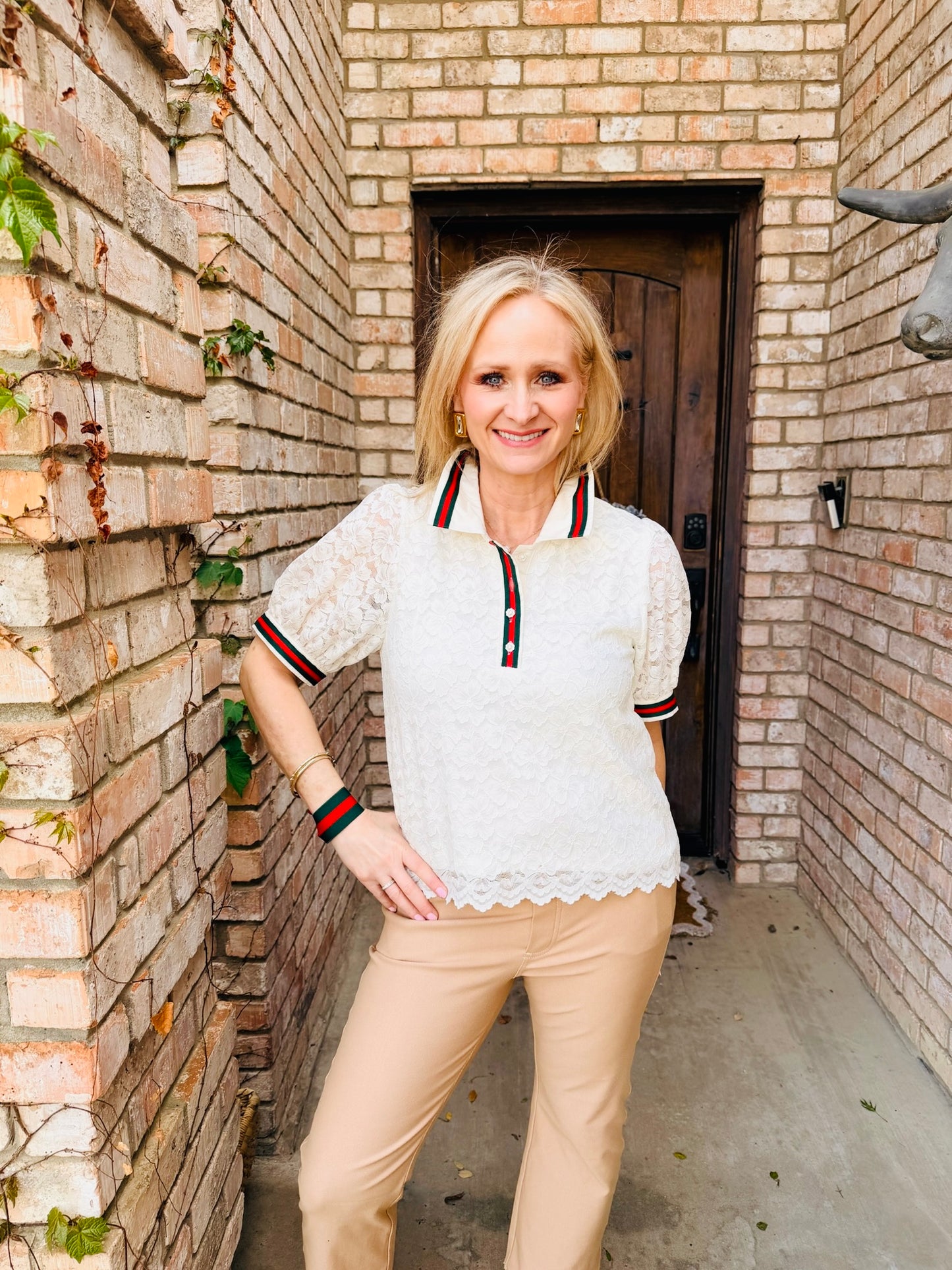 Brunch Date Lace Blouse