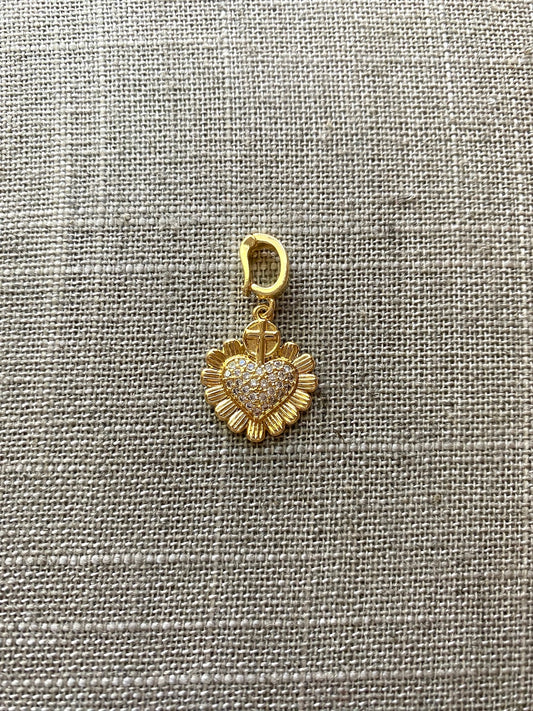 Blessed Heart Charm