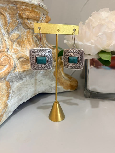 Jade Mesa Concho Earring