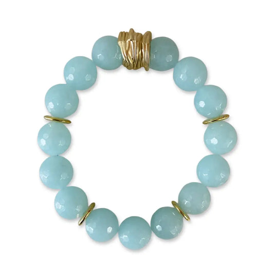 Happy Jade Bracelet-Pale Blue