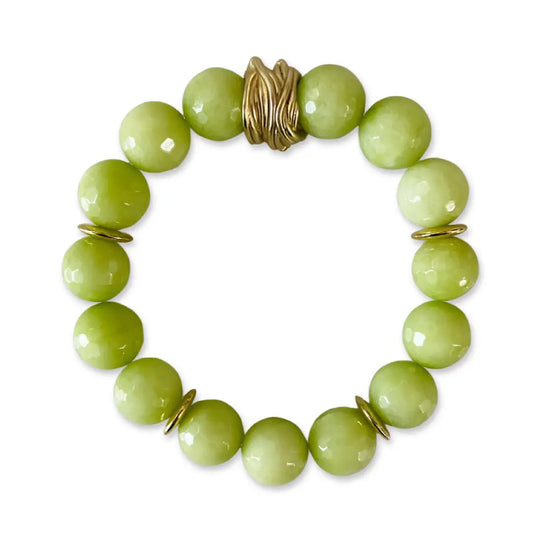Happy Jade Bracelet-Lime