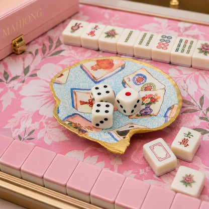 Blue Mahjong Shell Jewelry Dish