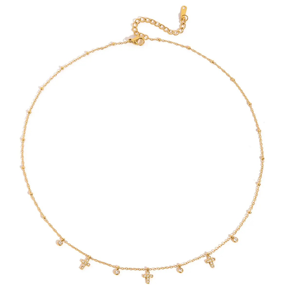 Dainty Cross Charm Necklace