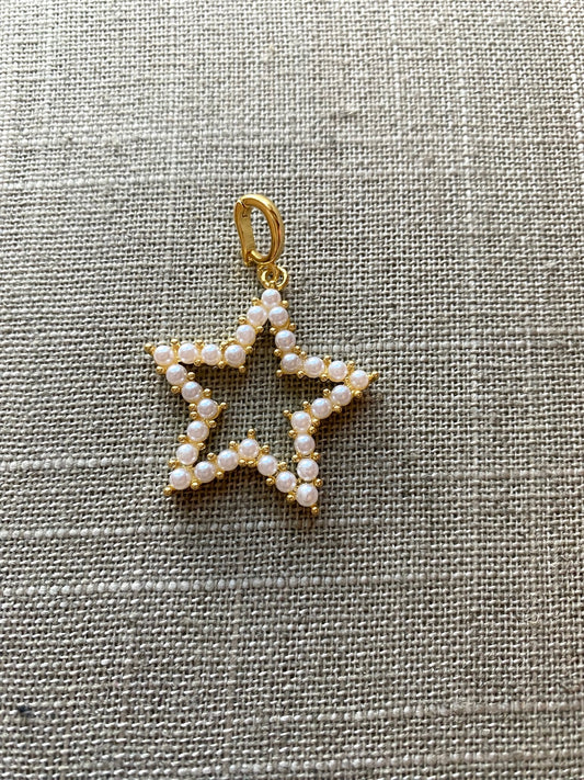 Pearl Star Charm