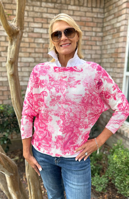 Pink Toile Amalfi Knit