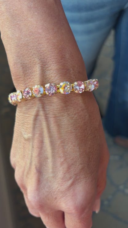 Pink Sparkle Stretch Bracelet