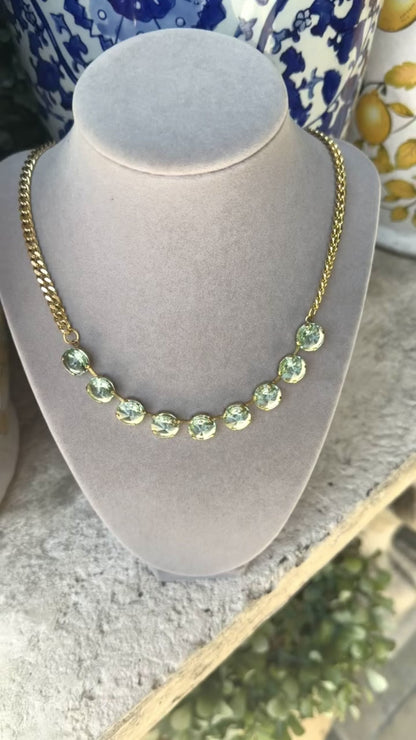 Tova- Mini Sofia Necklace-Aquamarine