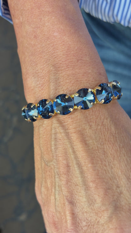 Stunning Sapphire Blue Crystal Bracelet