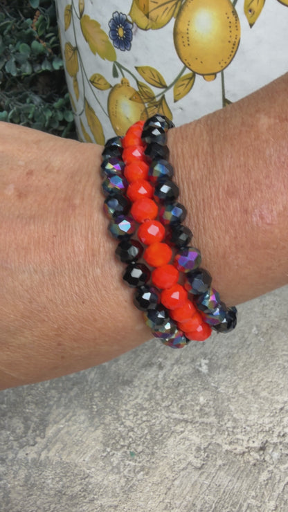Orange and Shimmer Blue Stack
