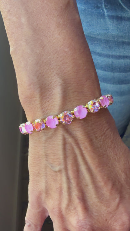 Blush Pink & Pink Sparkle  Bracelet