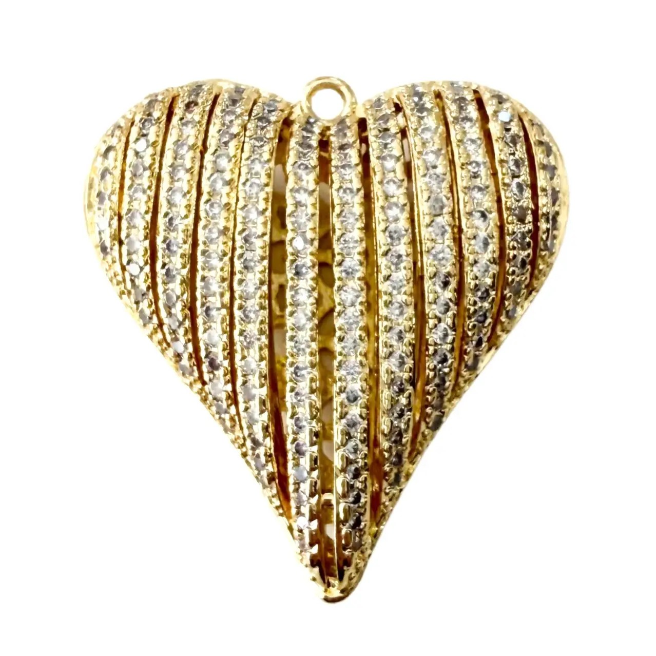 Puffy Heart Scarf Charm