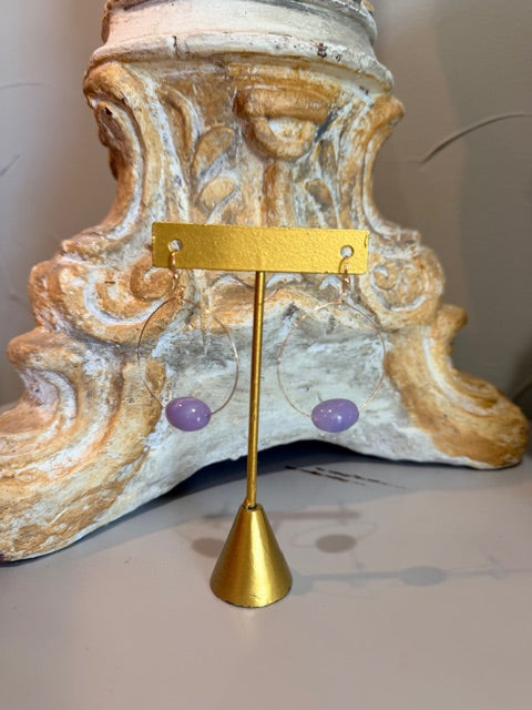 Lilac Drop Earrings