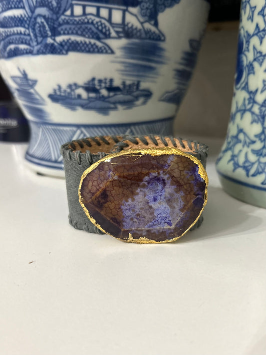 Purple Jewel Tone Chambray Cuff