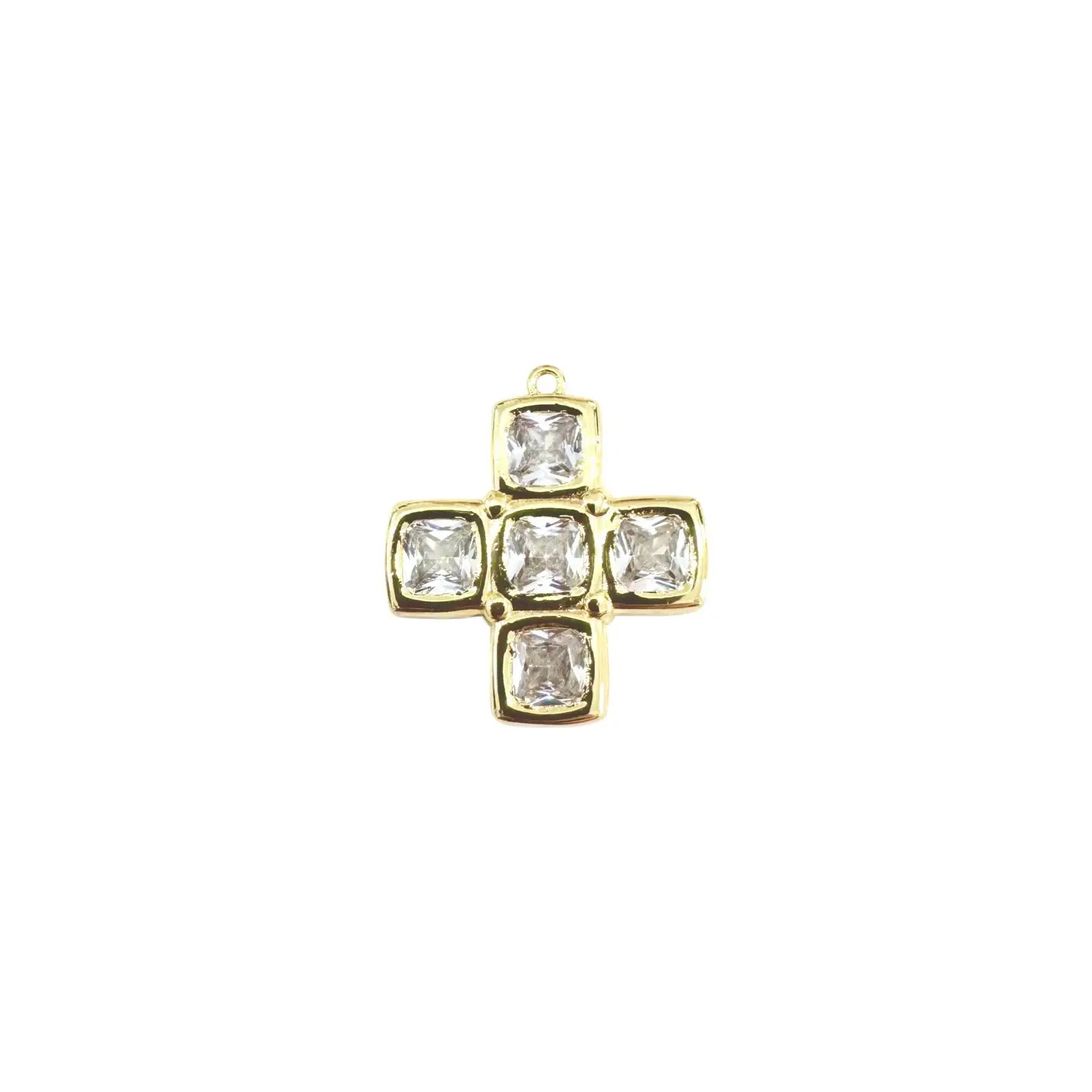 Crystal Cross Scarf Charm
