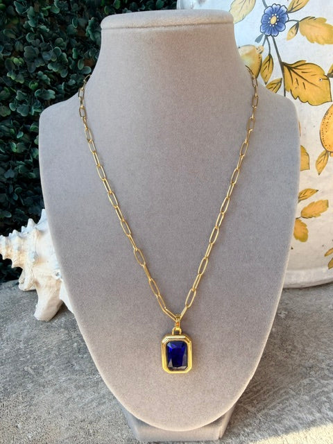 The Ocean Blue Pendant Necklace
