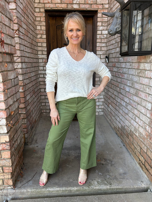 Seaside Knit Sweater-Off White