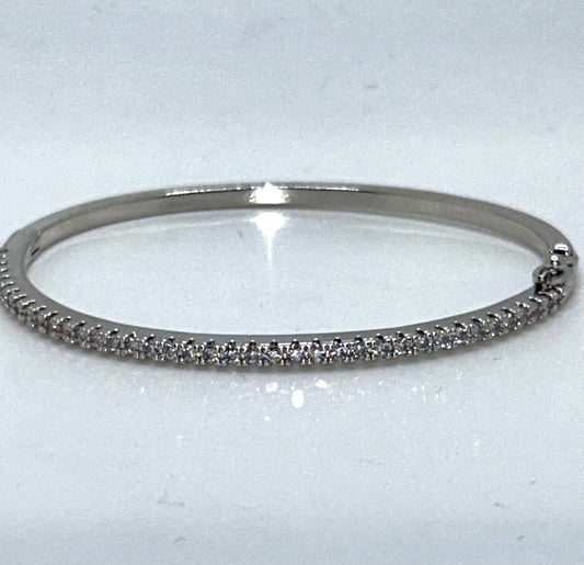 Steph Silver Bangle