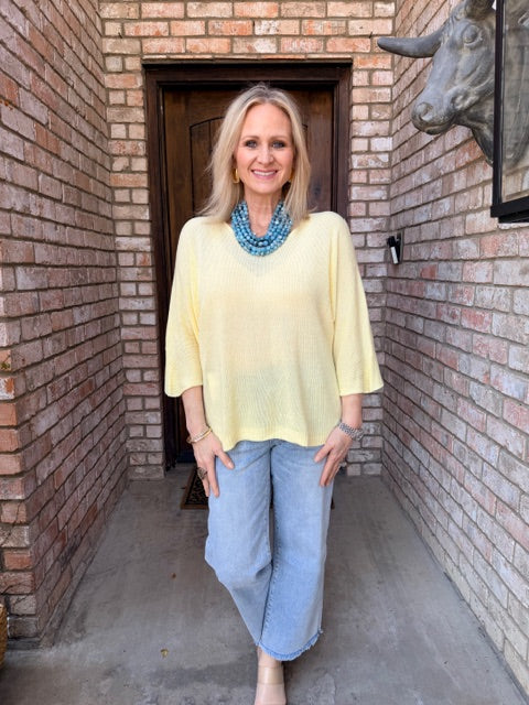 Summer Soft Italian Knit- Yellow