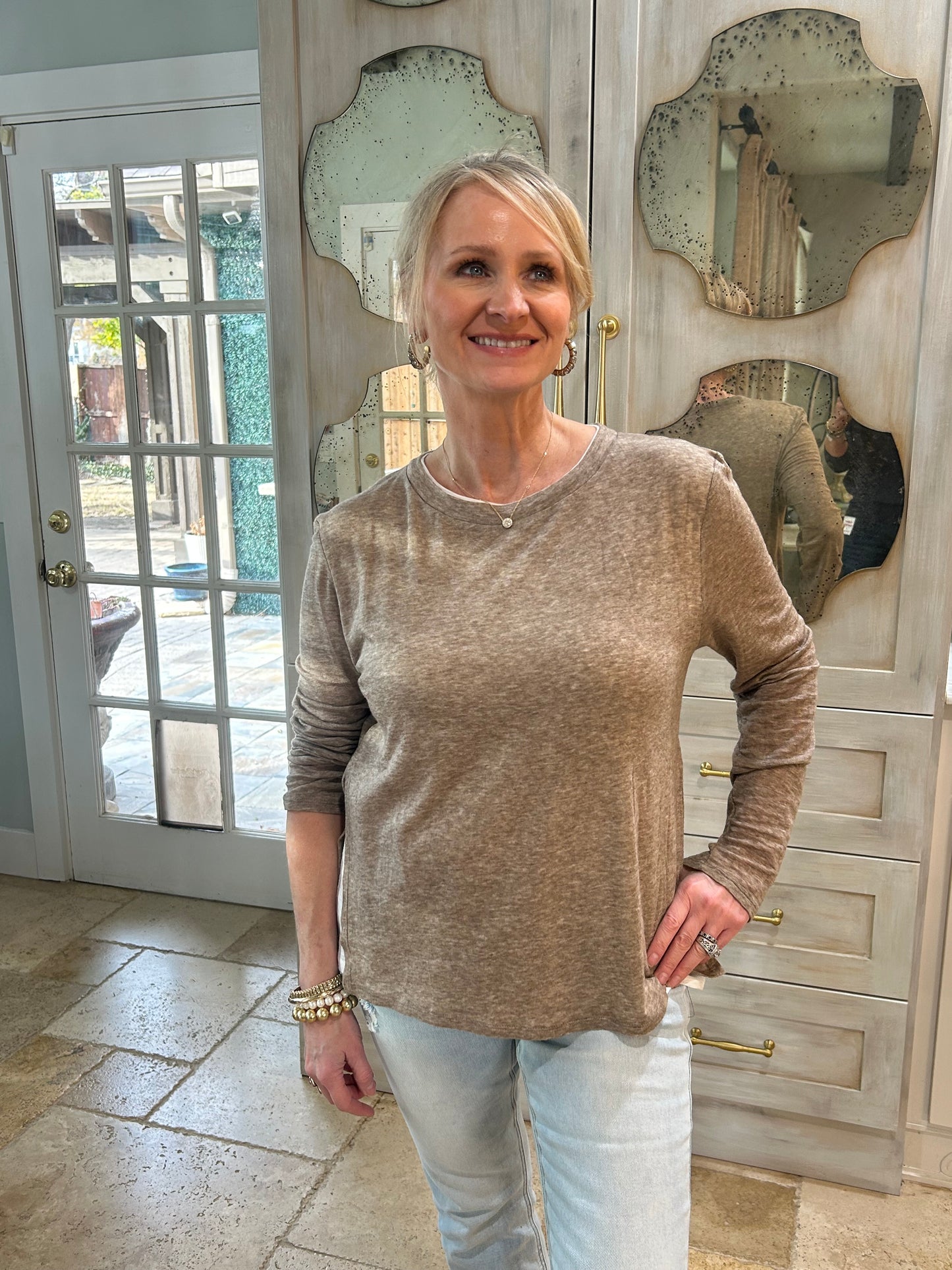 Simple Taupe Tee