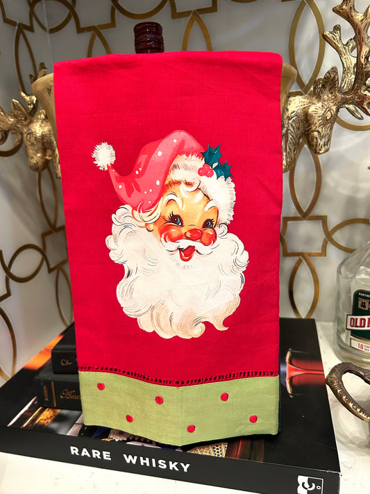 Vintage Santa Tea Towl
