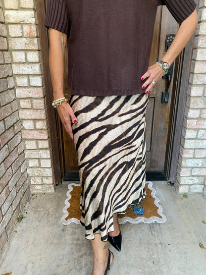 Tiger Print Skirt