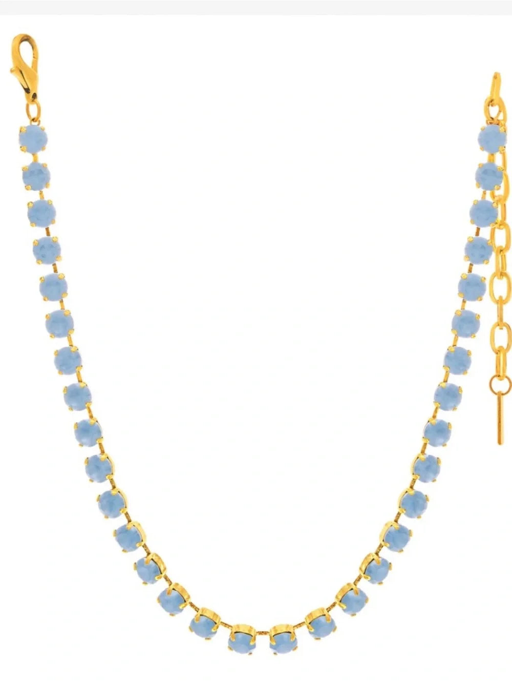TOVA Oakland Necklace-Light Sapphire Matte
